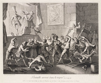 KG 12976
<br/>
Een gevecht breekt uit in het speelhol
<br/>
<em>Oudry, Jean-Baptiste (1686-1755)</em>